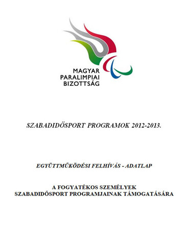 A Magyar Paralimpiai Bizottság felhívása