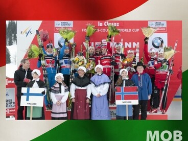 Norvég fölény a váltó versenyen